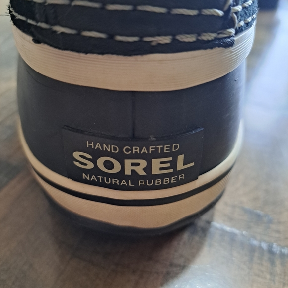 Ladies SOREL Suede Leather Rubber WATERPROOF Winter Boots Size 9 Fur Liners - Picture 4 of 7